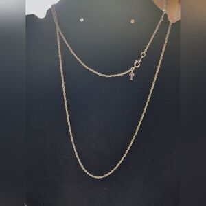 Vintage Trifari Silver-Tone Rope Chain Necklace
